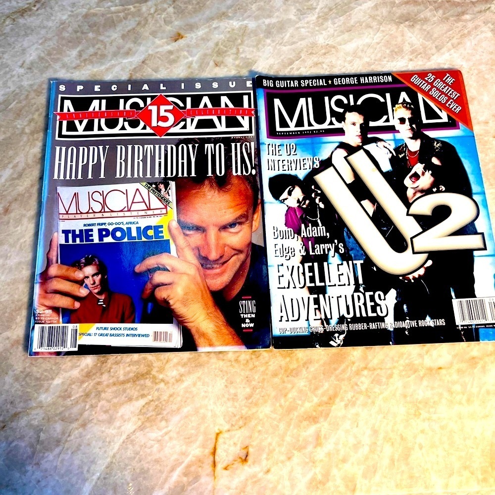 Musician Magazine Special Issues - The Police & U2, Sting.